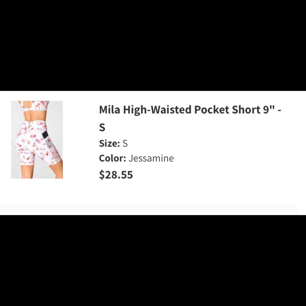 Fabletics flora biker shorts